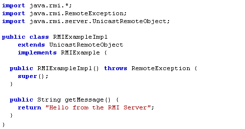 Výpis súboru RMIExampleImpl.java