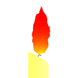 Filtr animuje mihotání (deformaci) plamene svíčky
