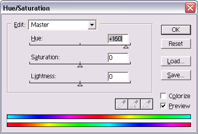 Photoshop - dialog filtru