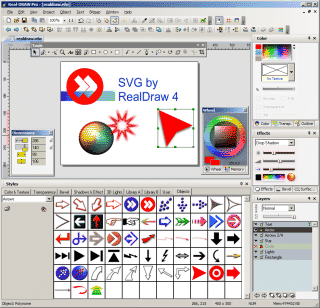 RealDraw 4 - zobrazení pracovní plochy