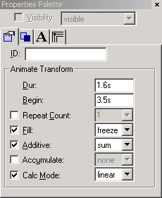 WebDraw - paleta Properties