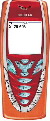 Nokia 7210, použití třídy Canvas