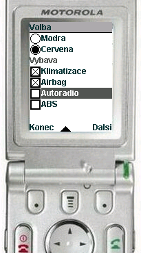 Motorola T720i, ChoiceGroup