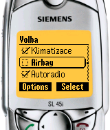 Siemens SL45i, ChoiceGroup