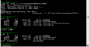 Cygwin - ukončenie PostgreSQL