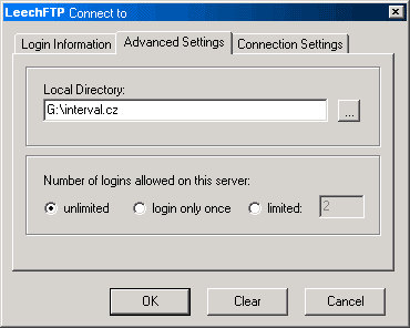 LeechFTP - Advanced Setting