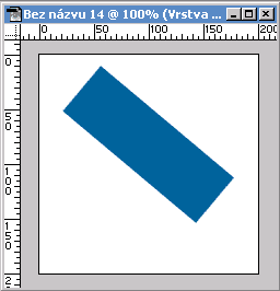Otočený obdélník o 40 stupňů