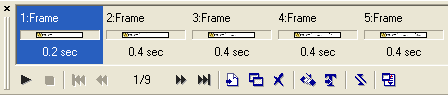 Ulead GIF Animator - frames