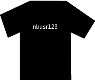 Tričká "nbusr123" predáva server Blackhole.sk