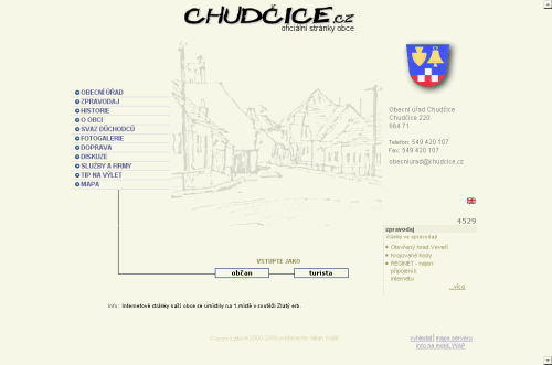 Chudčice.cz - vstupní tunel