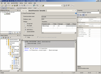 SQL Server Workbench, 30. října 2003