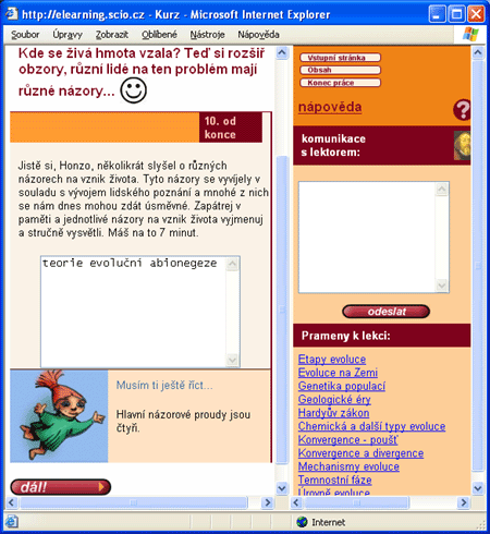 Internetový kurz Biologie pro maturanty, lekce Evoluce
