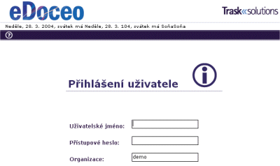 Přihlášení do systému eDoceo