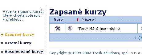 Kurzy na platformě eDoceo