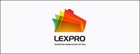 Logo společnosti LEXPRO využívající průhlednost