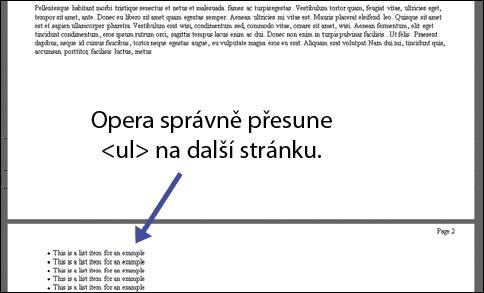 Vlastnosti týkající se konce stránky