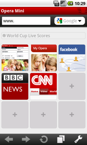 Opera Mini 5.1 pro Android