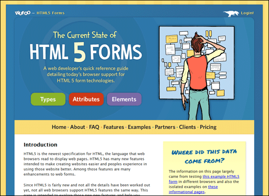 Formuláře HTML 5