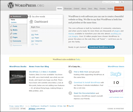 Redakční systém WordPress