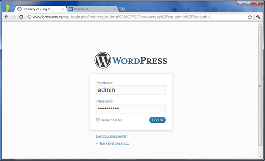 Screenshot - WordPress