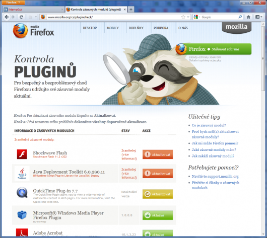 Mozilla Plugin Check