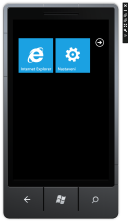 Fotka emulátoru Windows Phone 7