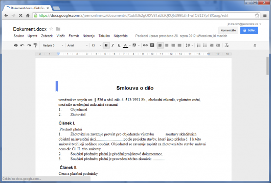 Google Docs - dokument Google Docs - dokument