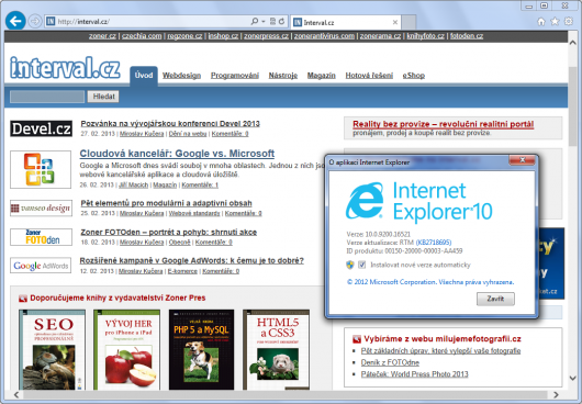 Internet Explorer 10