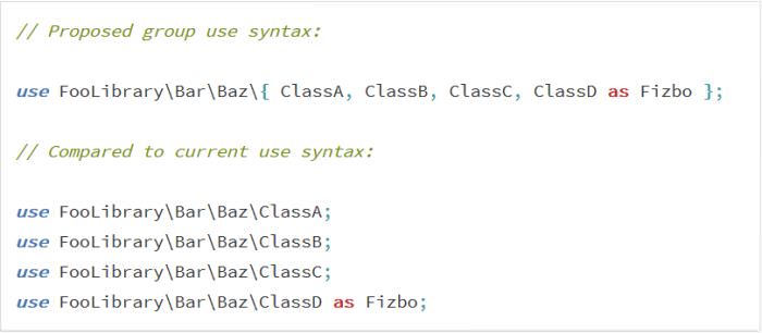 Group Use Declarations